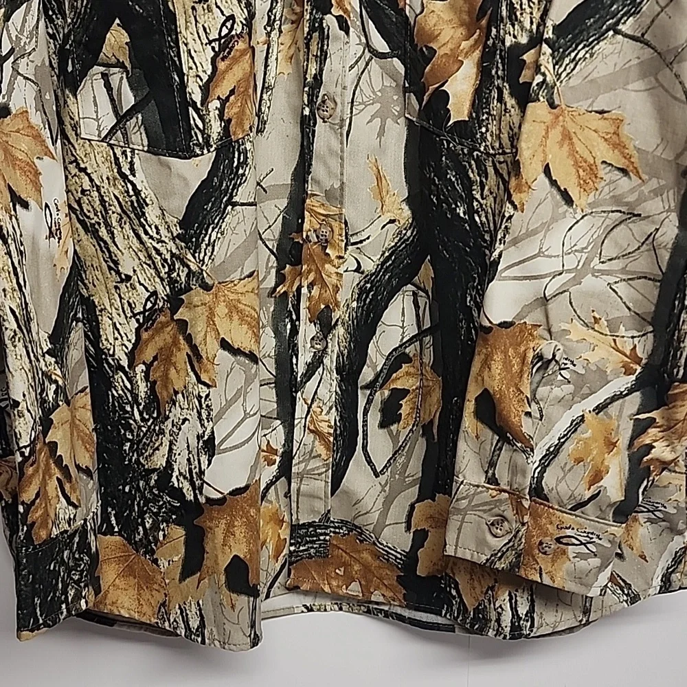 Ideal Gods Country Camoflage Made In USA Camo Outdoor Shirt Jacket Size L